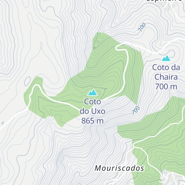 Map of Coto do Uxo