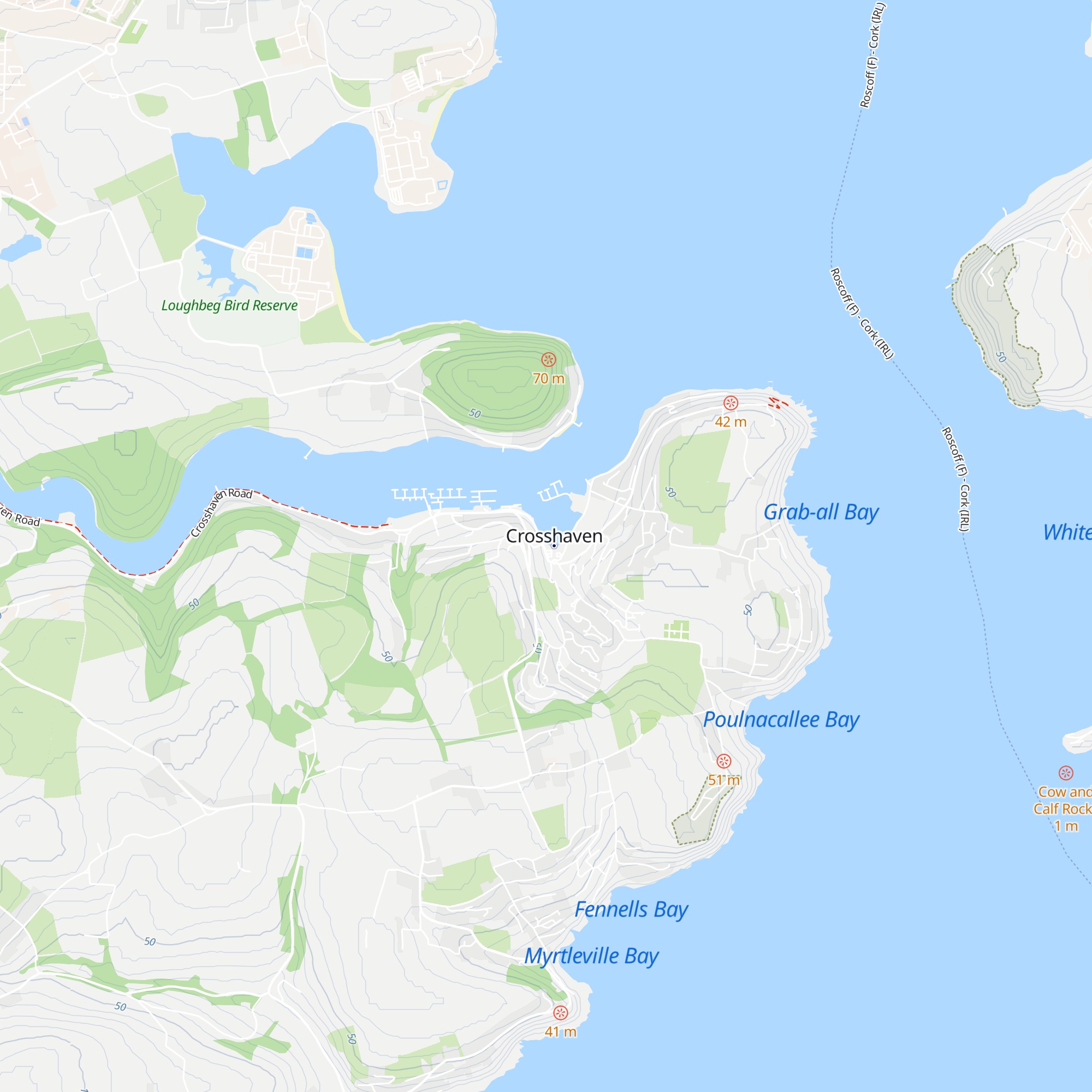 Crosshaven Tourist Office map