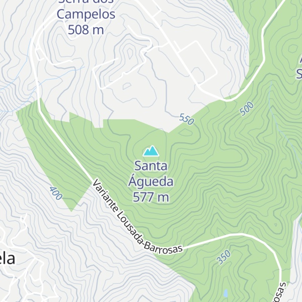 Map of Santa Águeda