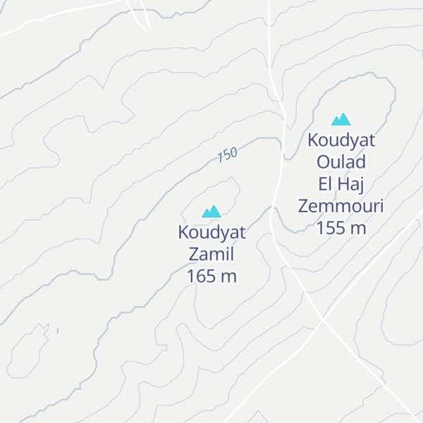 Map of Koudyat Zamil