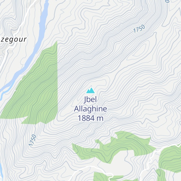 Map of Jbel Allaghine