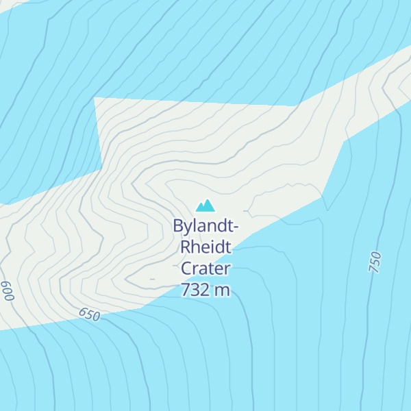 Map of Bylandt-Rheidt Crater