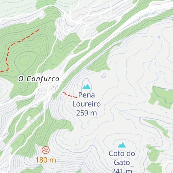 Map of Pena Loureiro