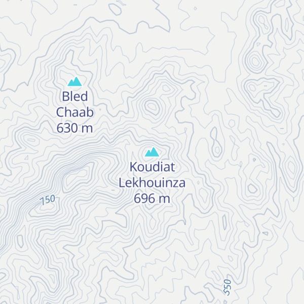 Map of Koudiat Lekhouinza