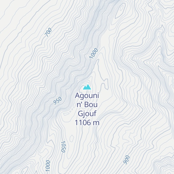 Map of Agouni n’ Bou Gjouf