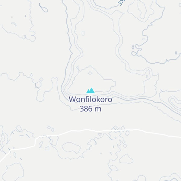 Map of Wonfilokoro