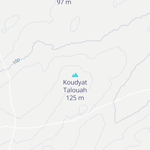 Map of Koudyat Talouah