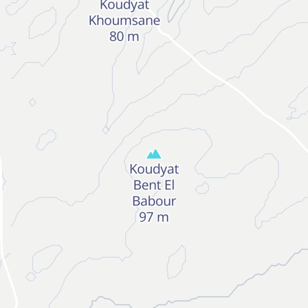 Map of Koudyat Bent El Babour