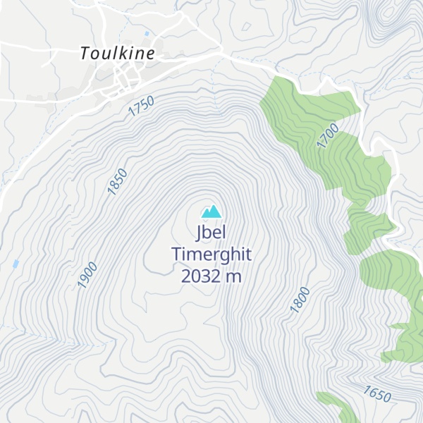 Map of Jbel Timerghit