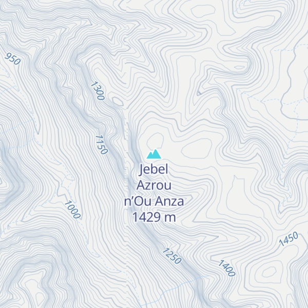 Map of Jebel Azrou n’Ou Anza