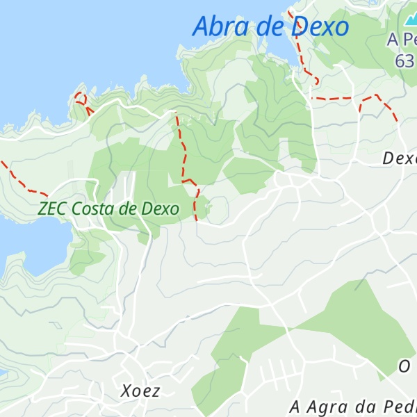 Map of Vixía de Suviña