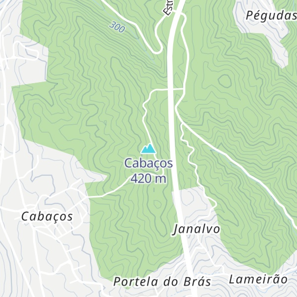 Map of Cabaços