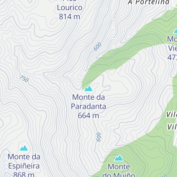 Map of Monte da Paradanta