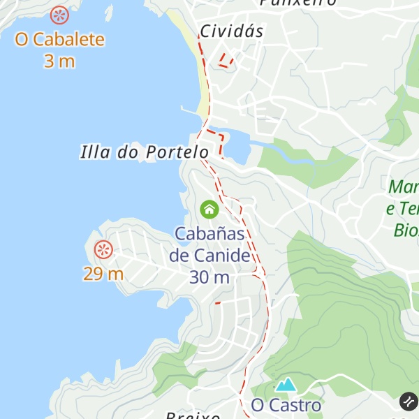 Map of Cabañas de Canide