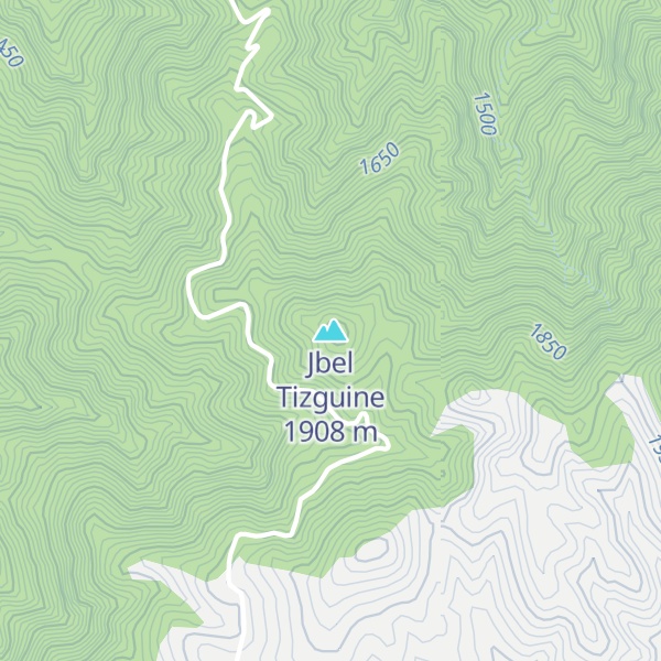 Map of Jbel Tizguine