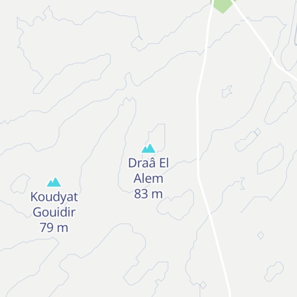 Map of Draâ El Alem