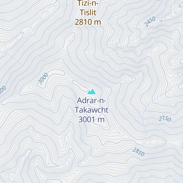 Map of Adrar-n- Takawcht