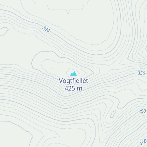 Map of Vogtfjellet