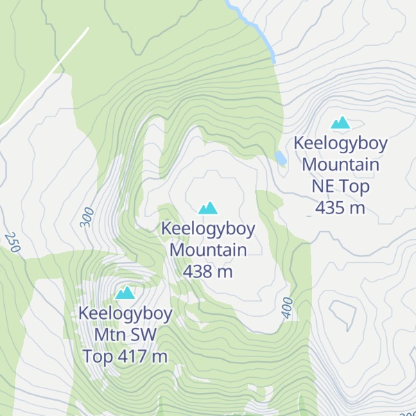 Map of Keelogyboy Mountain