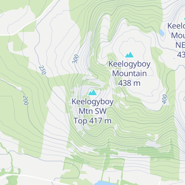 Map of Keelogyboy Mtn SW Top