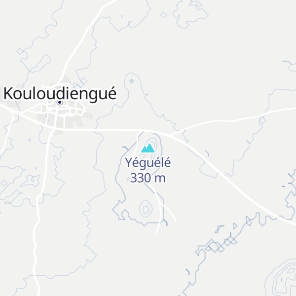 Map of Yéguélé