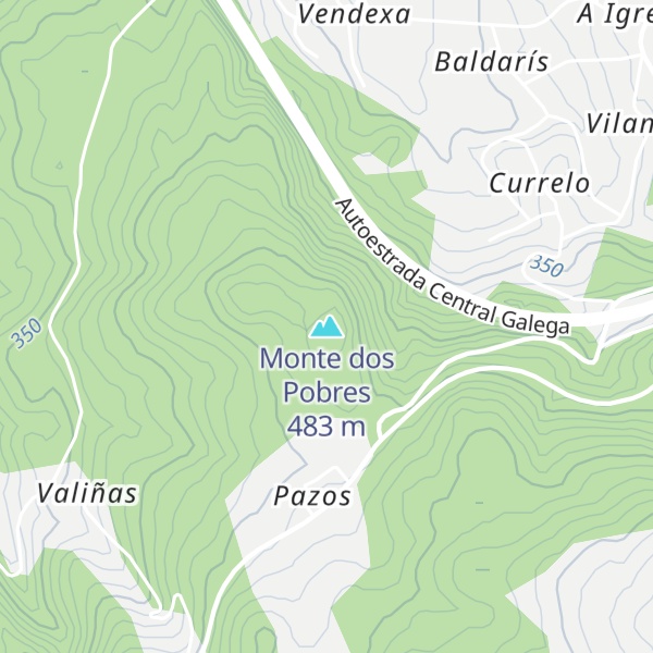 Map of Monte dos Pobres