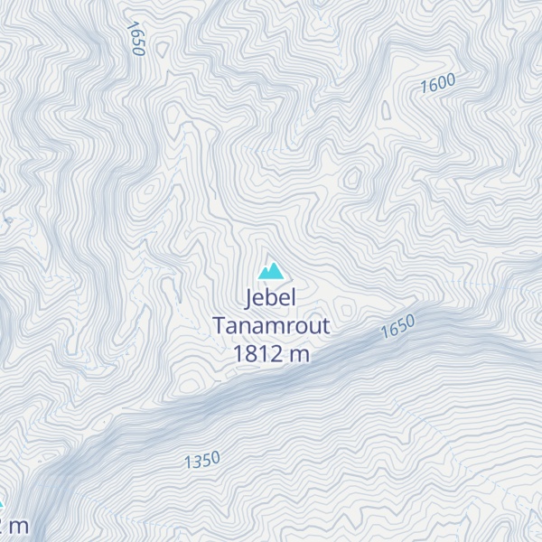 Map of Jebel Tanamrout