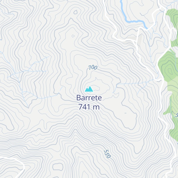 Map of Barrete