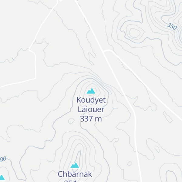 Map of Koudyet Laiouer