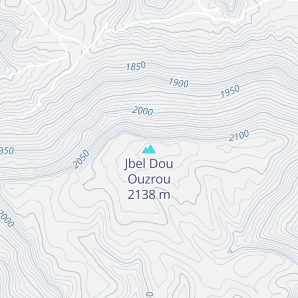 Map of Jbel Dou Ouzrou