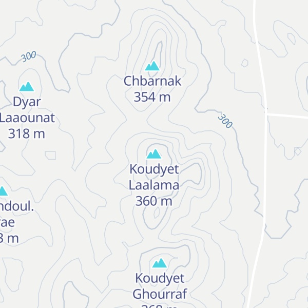 Map of Koudyet Laalama