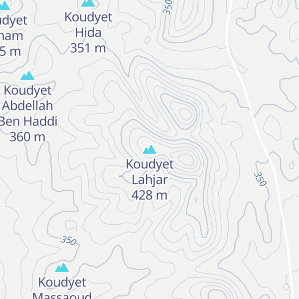 Map of Koudyet Lahjar