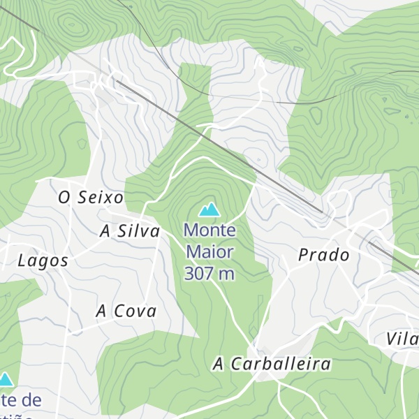 Map of Monte Maior