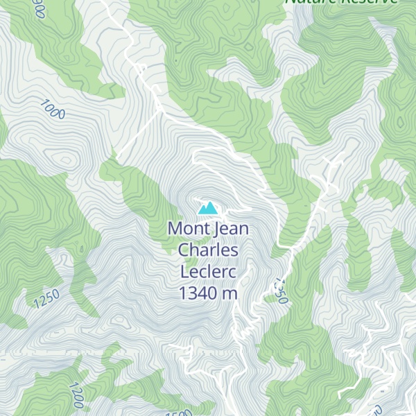 Map of Mont Jean Charles Leclerc