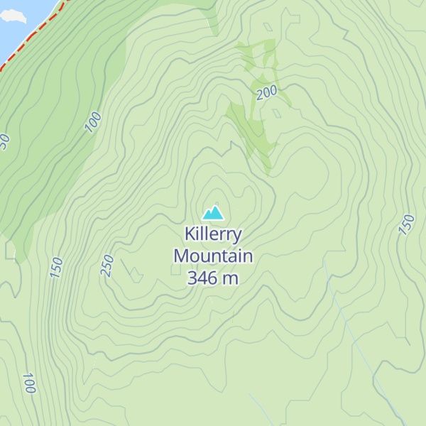 Map of Killerry Mountain