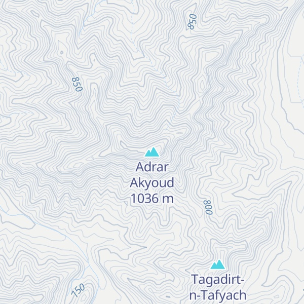 Map of Adrar Akyoud