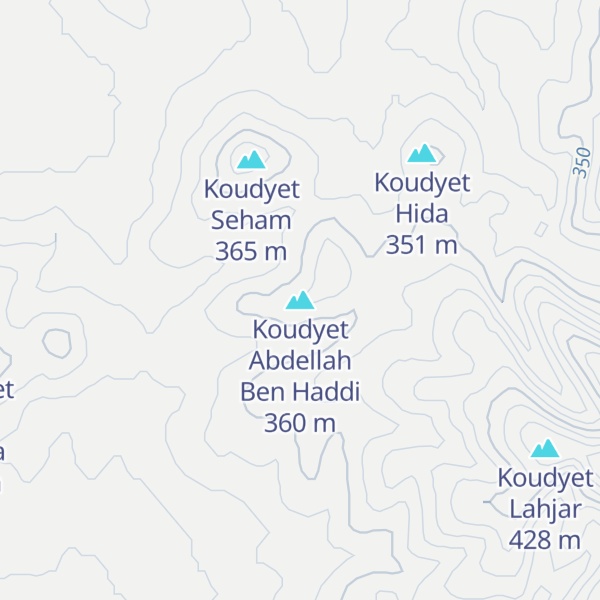 Map of Koudyet Abdellah Ben Haddi