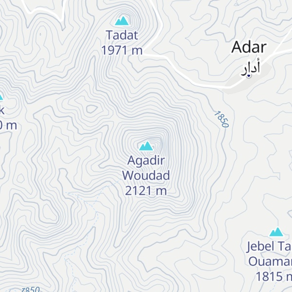 Map of Agadir Woudad