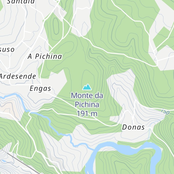 Map of Monte da Pichina