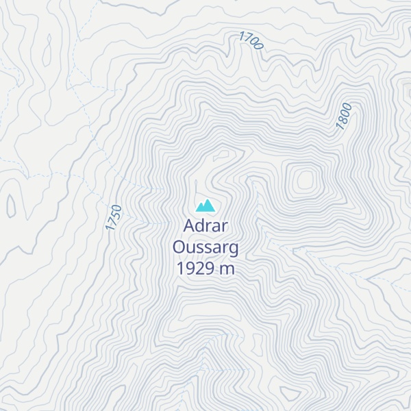 Map of Adrar Oussarg
