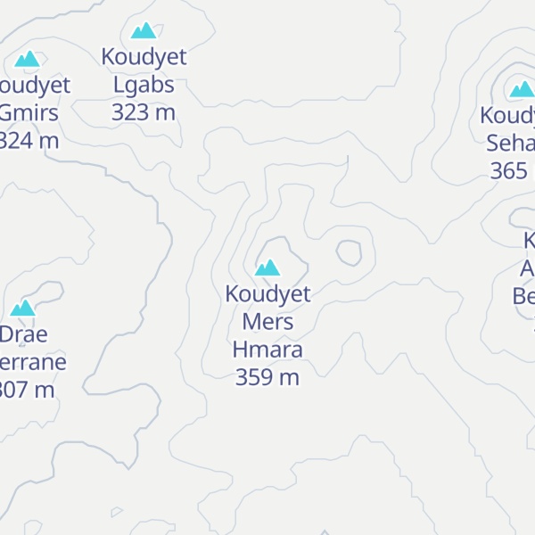 Map of Koudyet Mers Hmara