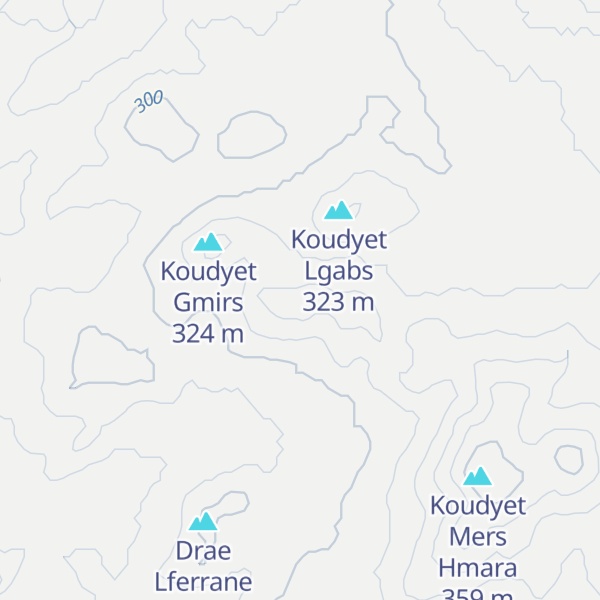 Map of Koudyet Ezzaater