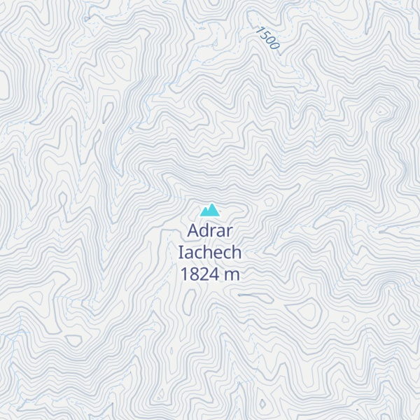 Map of Adrar Iachech