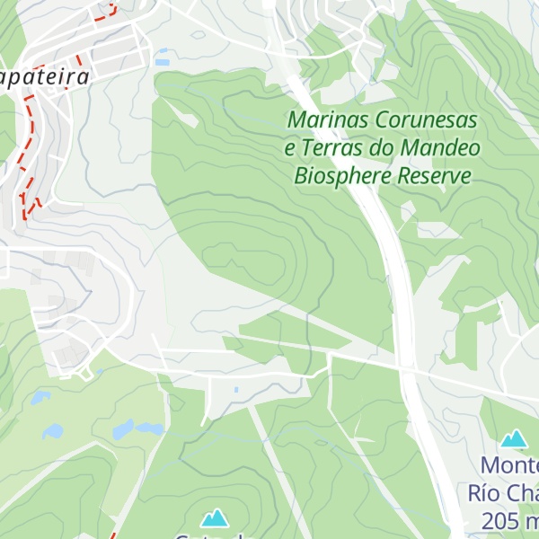 Map of Monte da Zapateira