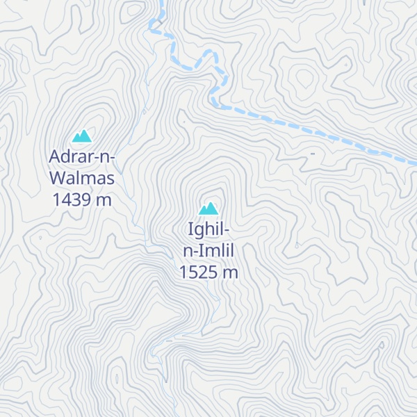 Map of Ighil-n-Imlil
