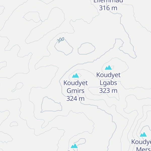 Map of Koudyet Gmirs