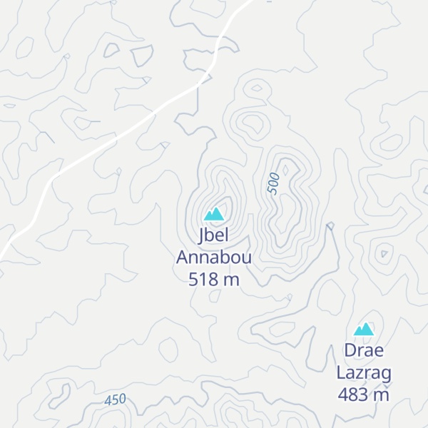 Map of Jbel Annabou