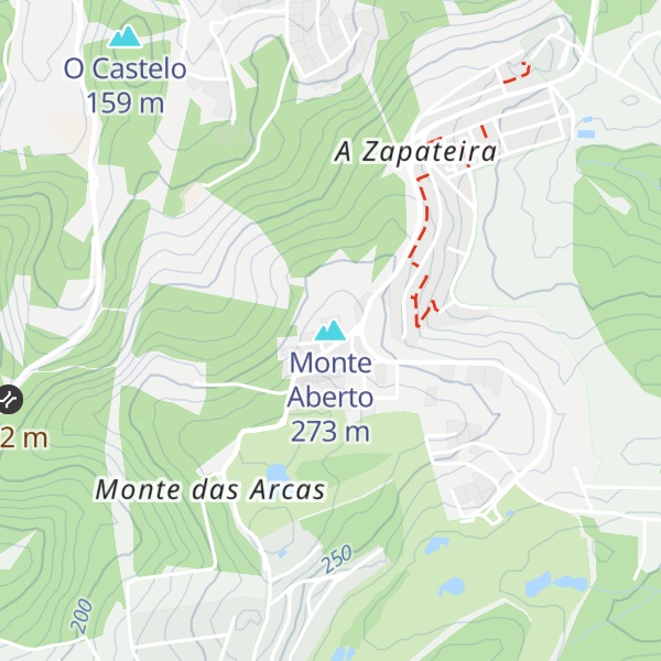 Map of Monte Aberto