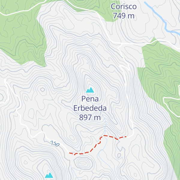 Map of Pena Erbededa
