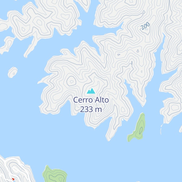 Map of Cerro Alto